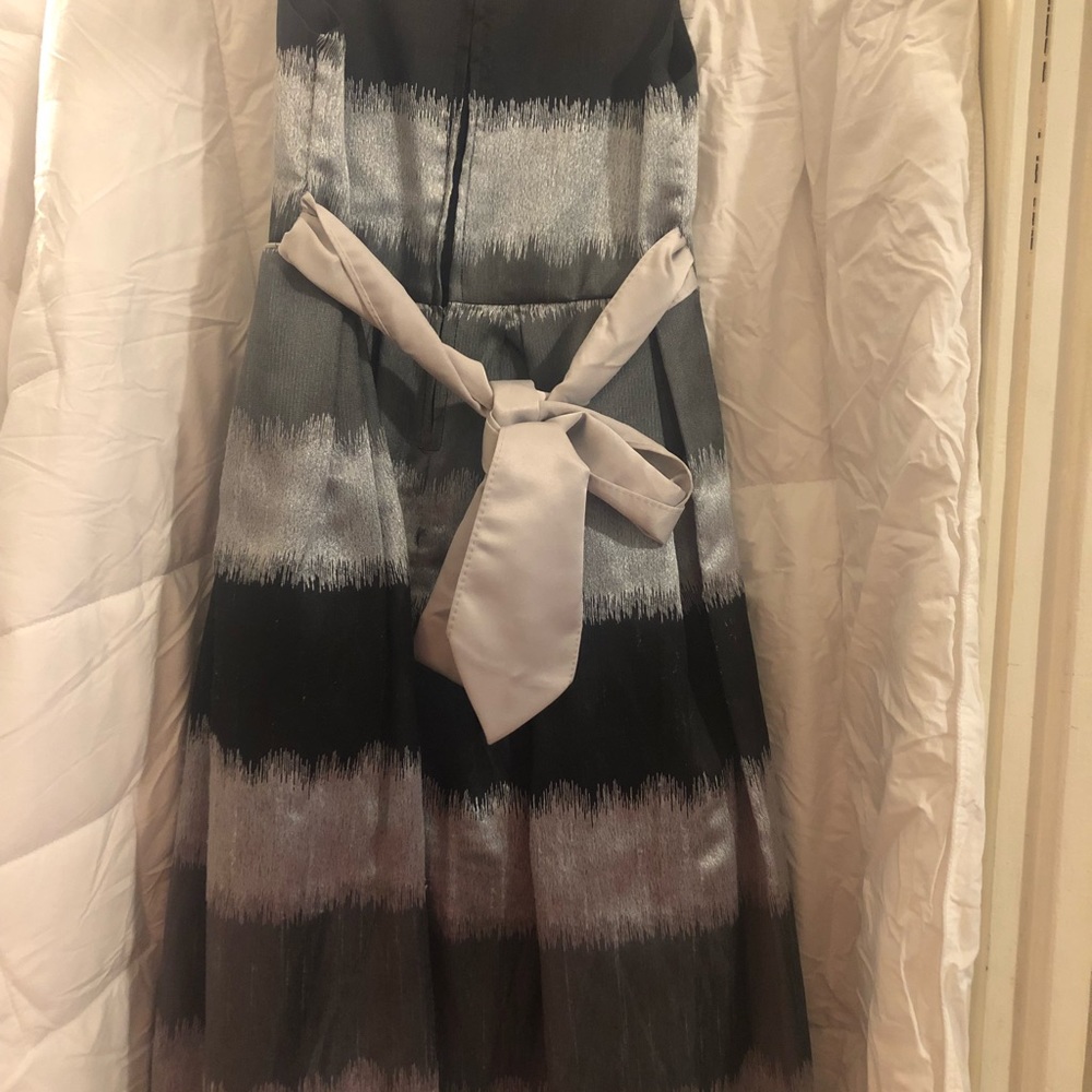 Girls Party Dress Black and silver